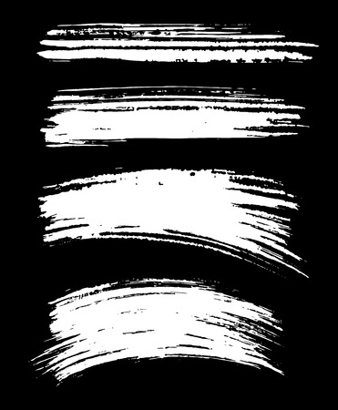 Black ink vector brush strokes. Vector illustration. Grunge textureのイラスト素材