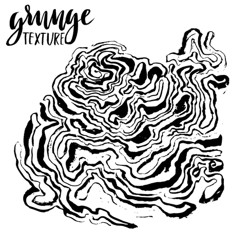 Ink grunge texture. White and black abstract marbling texture. Handmade techniqueのイラスト素材