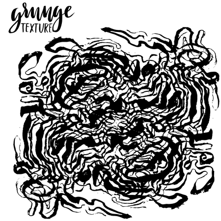 Ink grunge texture. White and black abstract marbling texture. Handmade techniqueのイラスト素材