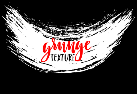 Ink vector brush strokes isolated on white background. Vector illustration. Grunge textureのイラスト素材