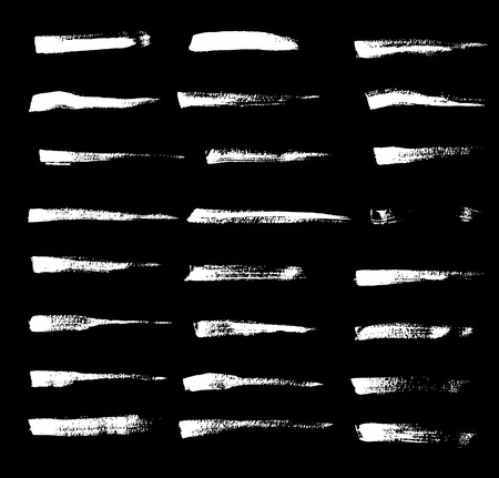 Black ink vector brush strokes. Vector illustration. Grunge textureのイラスト素材
