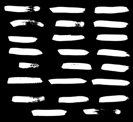Black ink vector brush strokes. Vector illustration. Grunge textureのイラスト素材