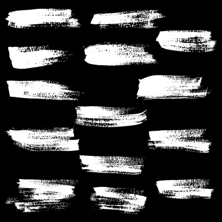 Black ink vector brush strokes. Vector illustration. Grunge textureのイラスト素材