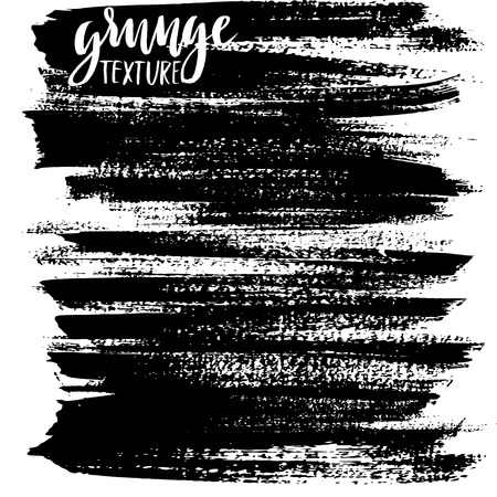 Black ink vector brush strokes. Vector illustration. Grunge textureのイラスト素材