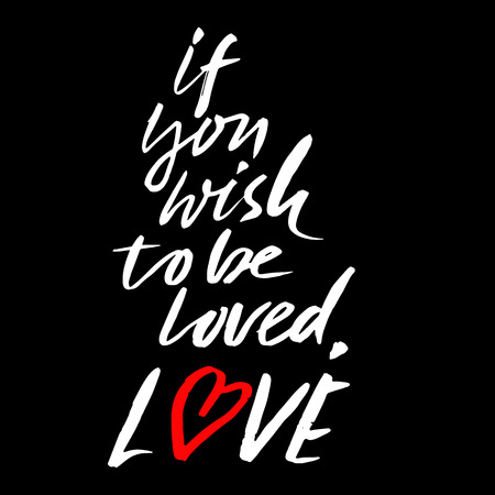 Hand lettered inspirational quote. Hand brushed ink lettering. Modern brush calligraphy. Vector illustrationのイラスト素材