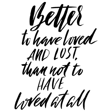Hand lettered inspirational quote. Hand brushed ink lettering. Modern brush calligraphy. Vector illustrationのイラスト素材