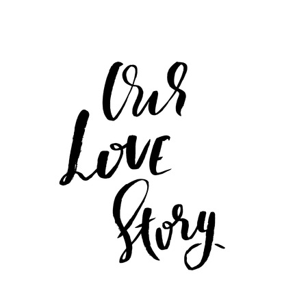 Hand lettered inspirational quote. Hand brushed ink lettering. Modern brush calligraphy. Vector illustrationのイラスト素材