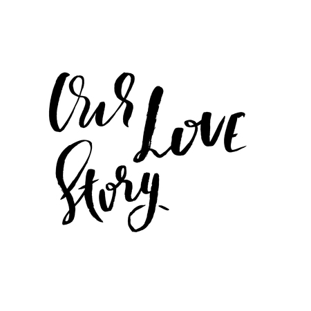 Hand lettered inspirational quote. Hand brushed ink lettering. Modern brush calligraphy. Vector illustrationのイラスト素材