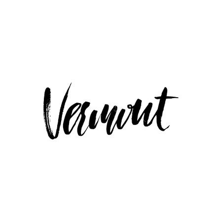 Vermont lettering. Retro typography print. Vintage textのイラスト素材