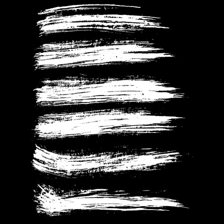 Ink vector brush strokes. Vector illustration. Grunge textureのイラスト素材