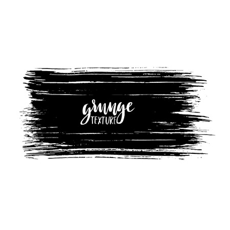 Black ink vector brush strokes texture. Vector illustration. Grunge background.のイラスト素材