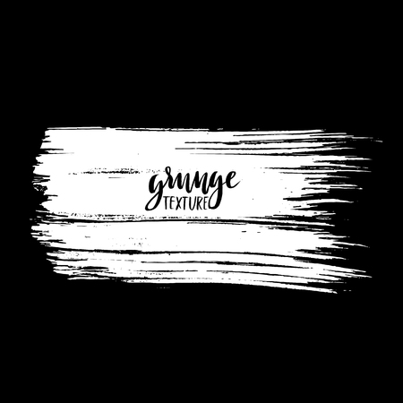 Black ink vector brush strokes background. Vector illustration. Grunge texture.のイラスト素材