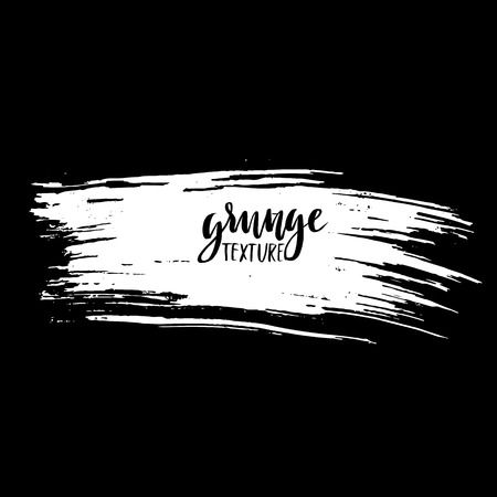 Black ink vector brush strokes background. Vector illustration. Grunge texture.のイラスト素材