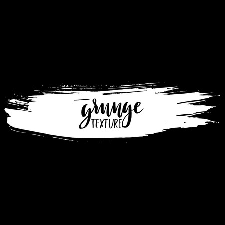 Black ink vector brush strokes background. Vector illustration. Grunge texture.のイラスト素材