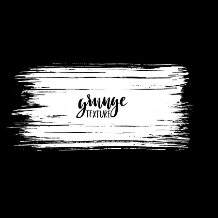Black ink vector brush strokes background. Vector illustration. Grunge texture.のイラスト素材