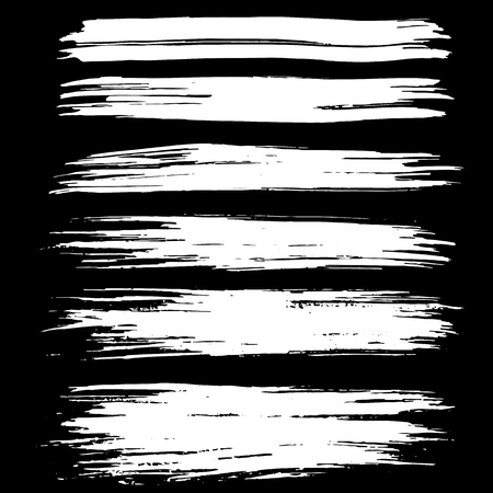 Ink vector brush strokes background. Vector illustration. Grunge texture.のイラスト素材