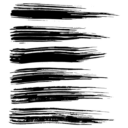 Ink vector brush strokes background. Vector illustration. Grunge texture.のイラスト素材