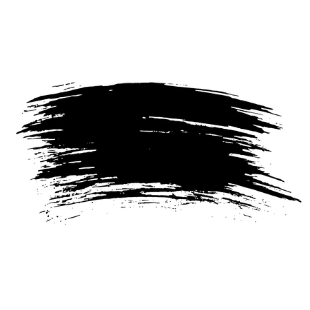 Ink vector brush strokes design. Vector illustration. Grunge texture.のイラスト素材