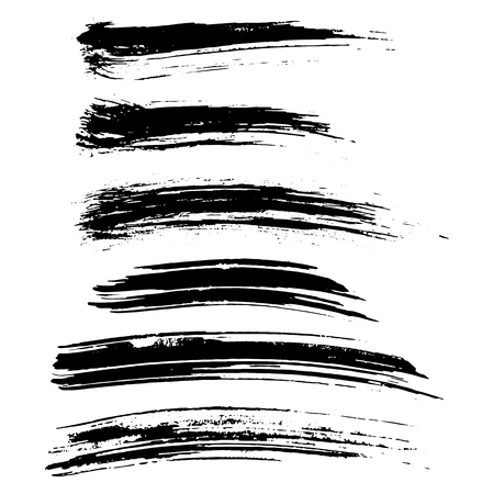 Ink vector brush strokes background. Vector illustration. Grunge texture.のイラスト素材
