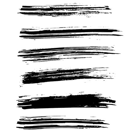 Ink vector brush strokes background. Vector illustration. Grunge textureのイラスト素材