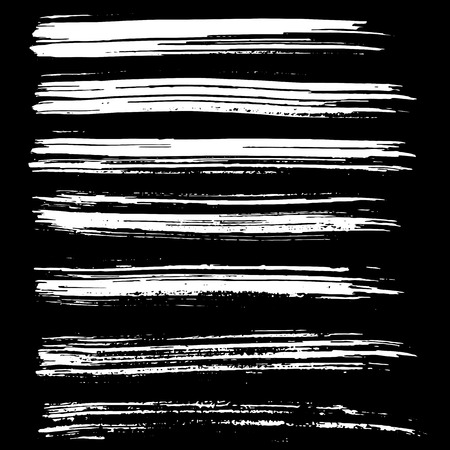 Ink vector brush strokes background. Vector illustration. Grunge textureのイラスト素材