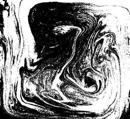 Black and white liquid texture, watercolor hand drawn marbling iの写真素材