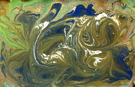 Colorful liquid texture. Hand drawn marbling background. Ink marble abstract patternの写真素材