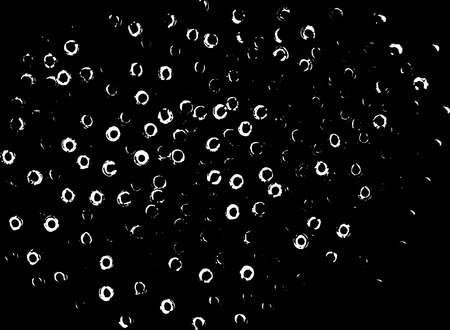 Round dots stamp frame with empty space for your text. Circle shape. Grunge textureのイラスト素材
