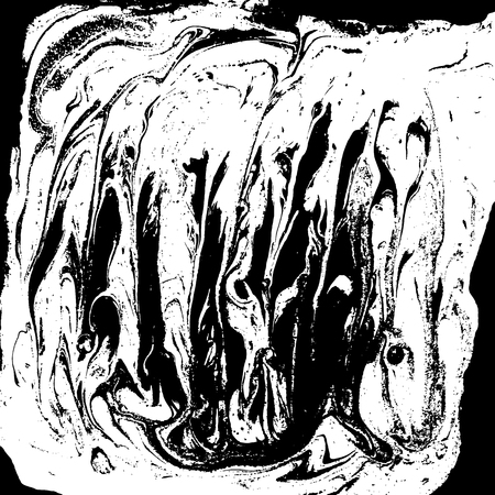 Black and white liquid texture, watercolor hand drawn marbling illustration, abstract background.の写真素材