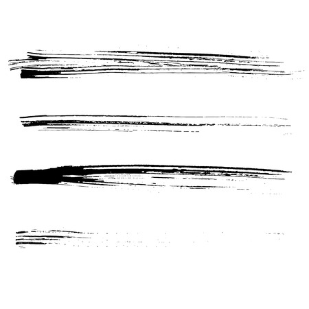 Ink vector brush strokes. Vector illustration. Grunge hand drawn watercolor texture.のイラスト素材