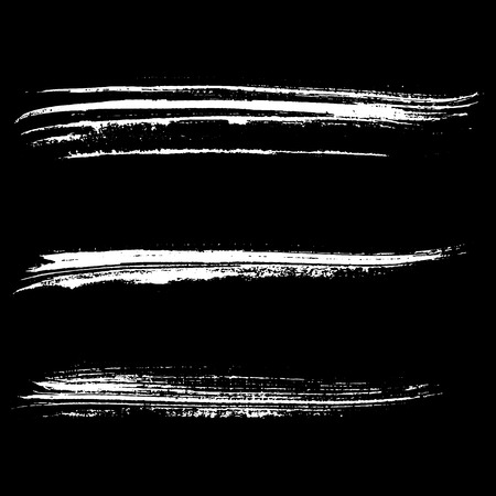 Set of ink vector brush strokes. Vector illustration. Grunge hand drawn watercolor texture.のイラスト素材