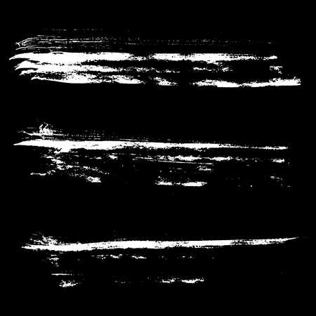 Set of ink vector brush strokes. Vector illustration. Grunge hand drawn watercolor texture.のイラスト素材