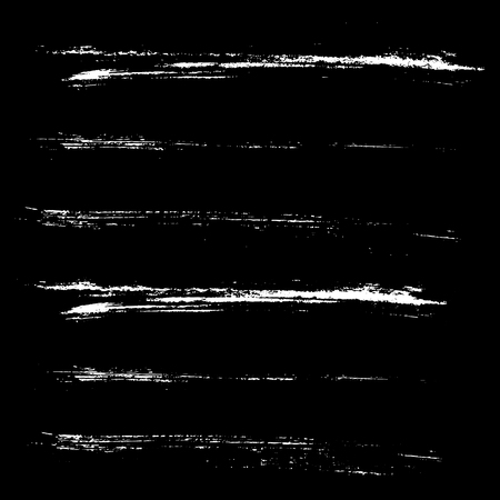 Set of ink vector brush strokes. Vector illustration. Grunge hand drawn watercolor texture.のイラスト素材