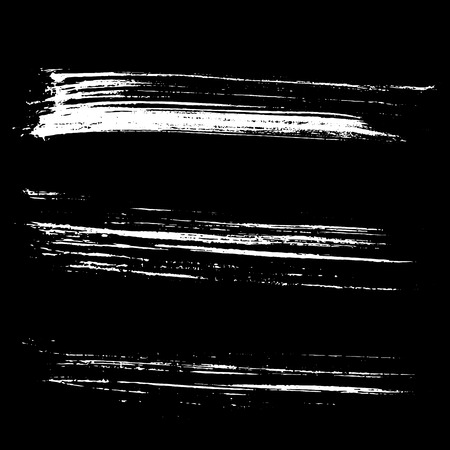 Set of ink vector brush strokes. Vector illustration. Grunge hand drawn watercolor texture.のイラスト素材