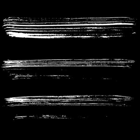 Set of ink vector brush strokes. Vector illustration. Grunge hand drawn watercolor texture.のイラスト素材