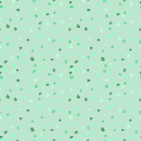 Seamless green ink dots pattern. Vector grunge background. Vector illustration.のイラスト素材