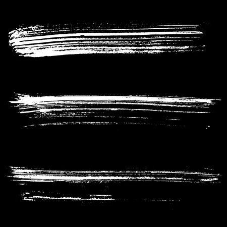 Set of ink vector brush strokes. Vector illustration. Grunge hand drawn watercolor texture.のイラスト素材