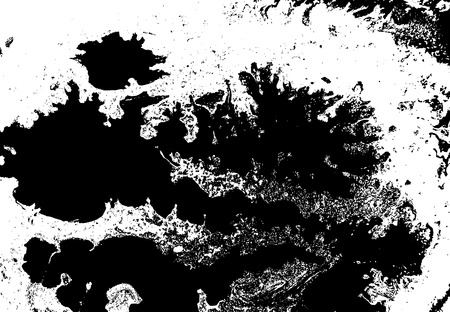 Black and white liquid texture, watercolor hand drawn marbling illustration, abstract vector backgroundのイラスト素材