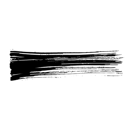 Ink vector brush strokes. Vector illustration. Grunge hand drawn watercolor textureのイラスト素材