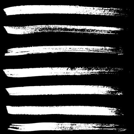Ink vector brush strokes. Vector illustration. Grunge hand drawn watercolor textureのイラスト素材