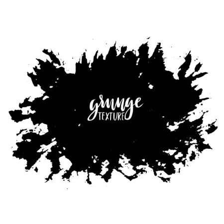 Ink vector brush strokes. Vector illustration. Grunge hand drawn watercolor textureのイラスト素材