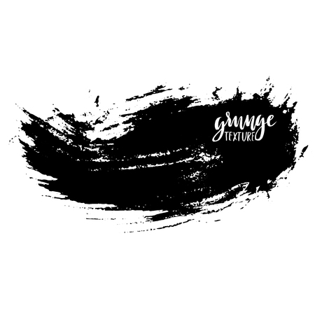 Ink vector brush strokes. Vector illustration. Grunge hand drawn watercolor textureのイラスト素材