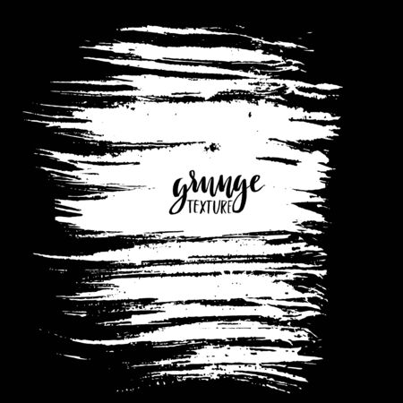 Hand drawn dry brush font. Modern brush lettering. Grunge style alphabet. Vector illustration.のイラスト素材