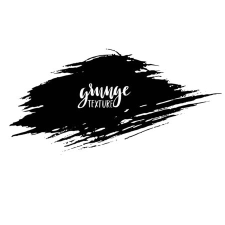 Ink vector brush strokes. Vector illustration. Grunge hand drawn watercolor texture.のイラスト素材
