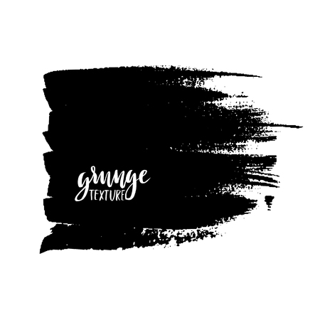 Ink vector brush strokes. Vector illustration. Grunge hand drawn watercolor texture. Space for text.のイラスト素材