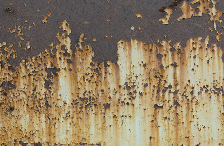 Old metall rusty texture. Peeling painted surface. Grunge background with damaged paint. Abstract...