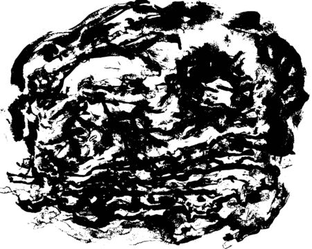 Black and white grunge texture. Watercolor hand drawn marbling illustration. Abstract background. Vector patternの写真素材
