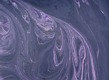Marbled purple abstract background. Liquid marble pattern.の写真素材