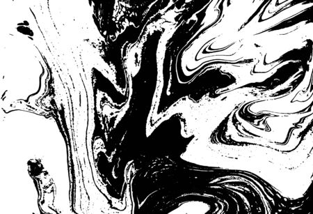 Black and white liquid texture.のイラスト素材