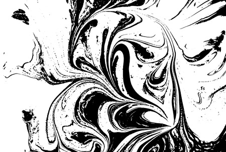 Black and white liquid texture.のイラスト素材